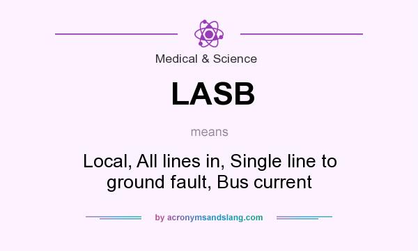 What does LASB mean? It stands for Local, All lines in, Single line to ground fault, Bus current