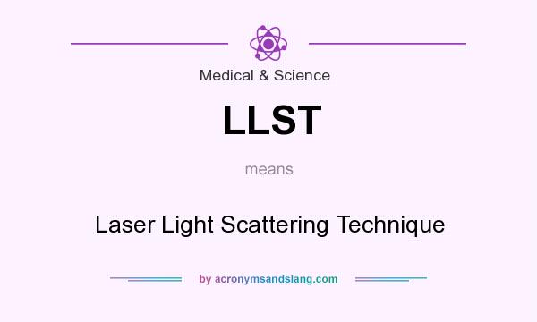 What does LLST mean? It stands for Laser Light Scattering Technique