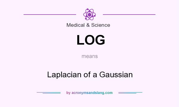 What does LOG mean? It stands for Laplacian of a Gaussian