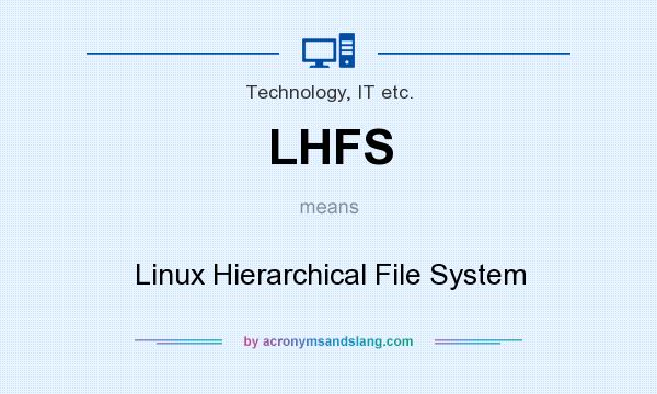 What does LHFS mean? It stands for Linux Hierarchical File System