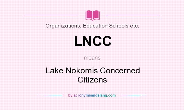 What does LNCC mean? It stands for Lake Nokomis Concerned Citizens