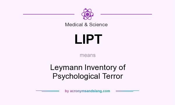 What does LIPT mean? It stands for Leymann Inventory of Psychological Terror