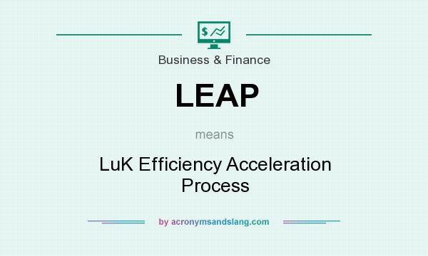 What does LEAP mean? It stands for LuK Efficiency Acceleration Process