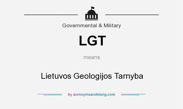 What does LGT mean? It stands for Lietuvos Geologijos Tarnyba