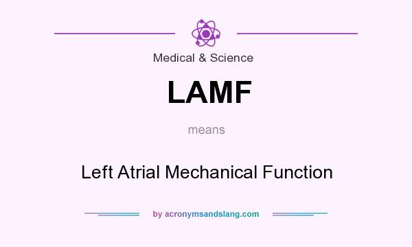 What does LAMF mean? It stands for Left Atrial Mechanical Function