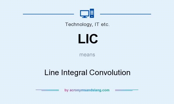 What does LIC mean? It stands for Line Integral Convolution