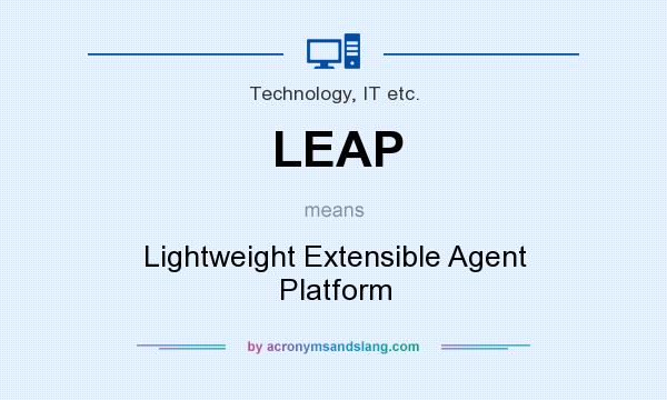 What does LEAP mean? It stands for Lightweight Extensible Agent Platform