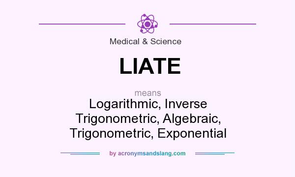 What does LIATE mean? It stands for Logarithmic, Inverse Trigonometric, Algebraic, Trigonometric, Exponential