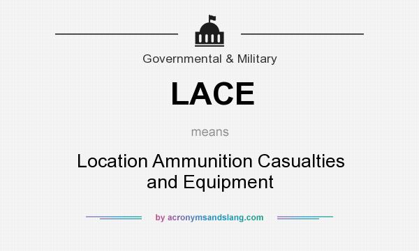 What does LACE mean? It stands for Location Ammunition Casualties and Equipment