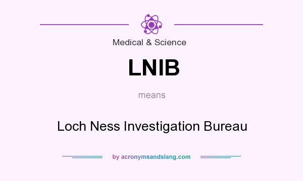 What does LNIB mean? It stands for Loch Ness Investigation Bureau