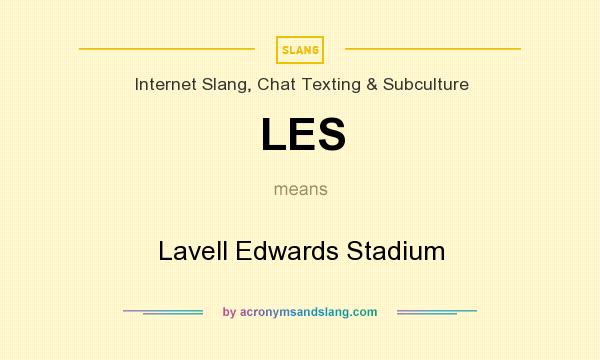 What does LES mean? It stands for Lavell Edwards Stadium