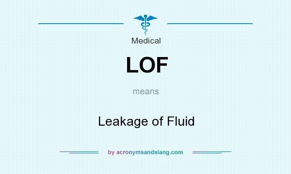 What does LOF mean? It stands for Leakage of Fluid