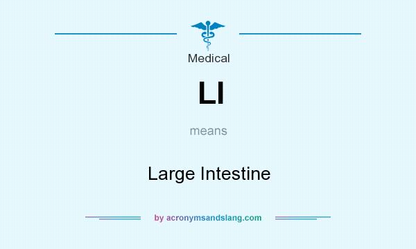 What does LI mean? It stands for Large Intestine