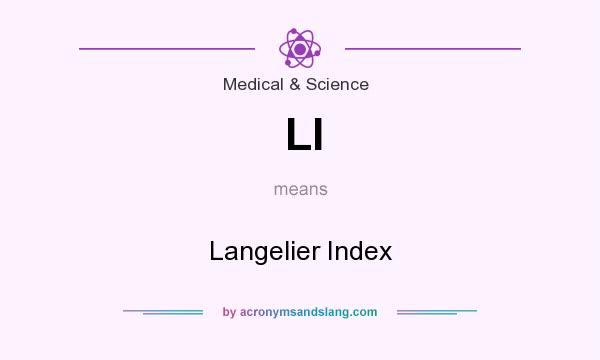 What does LI mean? It stands for Langelier Index
