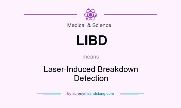 What does LIBD mean? It stands for Laser-Induced Breakdown Detection