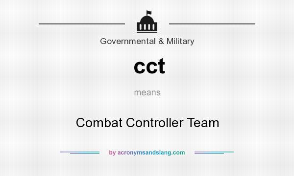 What does cct mean? It stands for Combat Controller Team