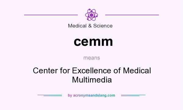 What does cemm mean? It stands for Center for Excellence of Medical Multimedia