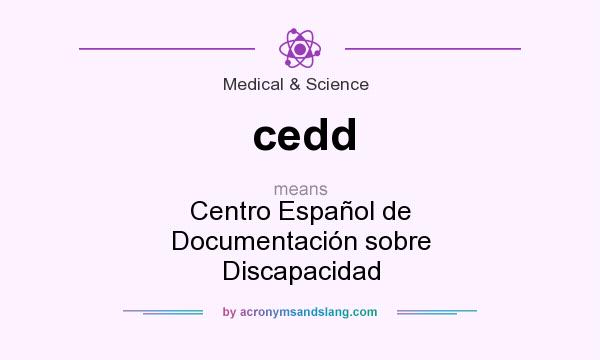What does cedd mean? It stands for Centro Español de Documentación sobre Discapacidad