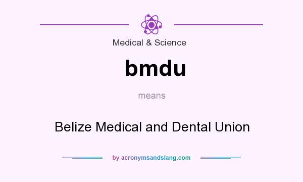 What does bmdu mean? It stands for Belize Medical and Dental Union
