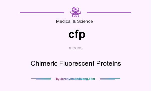 What does cfp mean? It stands for Chimeric Fluorescent Proteins