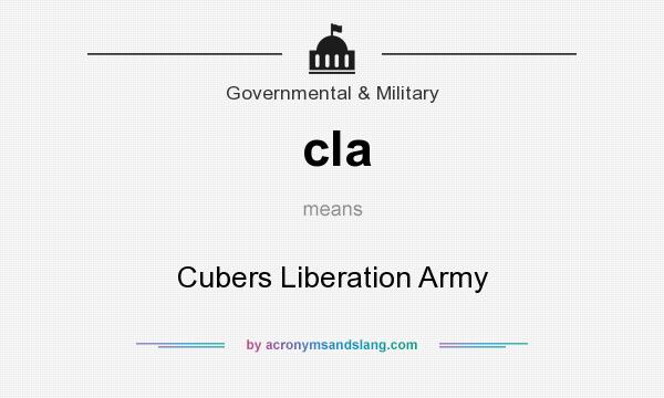 What does cla mean? It stands for Cubers Liberation Army
