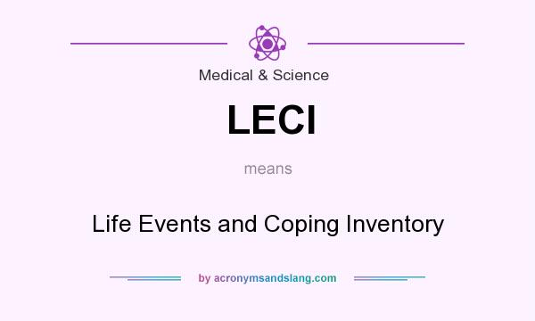 What does LECI mean? It stands for Life Events and Coping Inventory