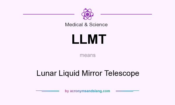 What does LLMT mean? It stands for Lunar Liquid Mirror Telescope