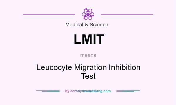 What does LMIT mean? It stands for Leucocyte Migration Inhibition Test