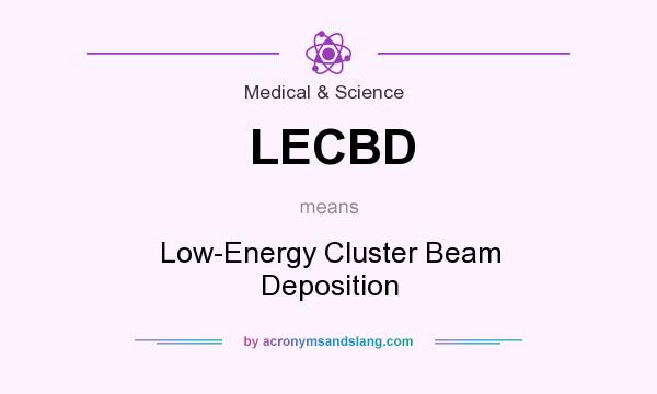 What does LECBD mean? It stands for Low-Energy Cluster Beam Deposition