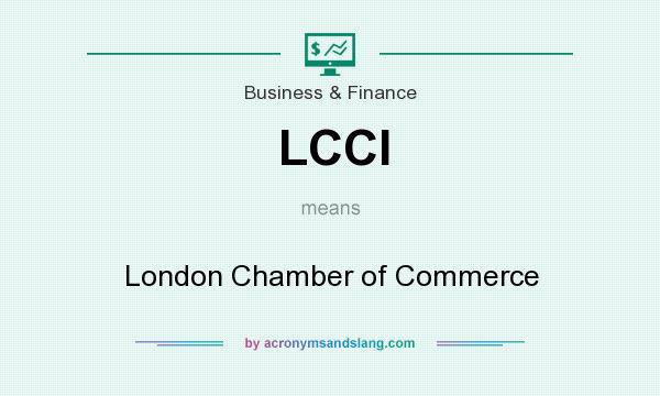 What does LCCI mean? It stands for London Chamber of Commerce