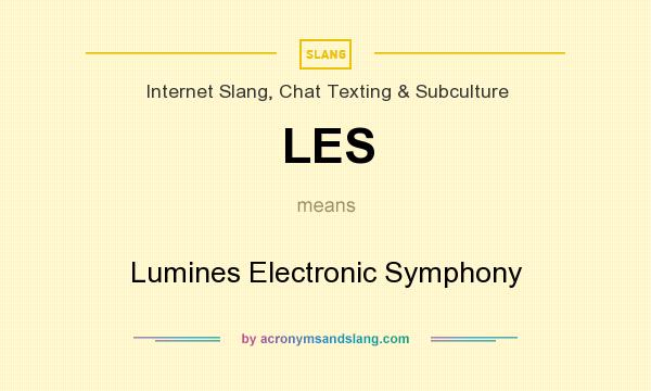 What does LES mean? It stands for Lumines Electronic Symphony