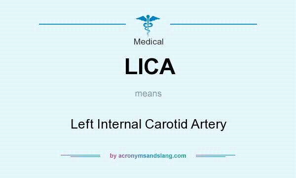 What does LICA mean? It stands for Left Internal Carotid Artery