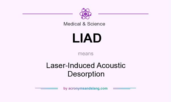 What does LIAD mean? It stands for Laser-Induced Acoustic Desorption