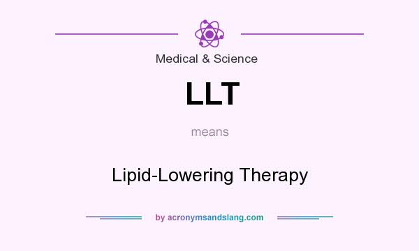 What does LLT mean? It stands for Lipid-Lowering Therapy