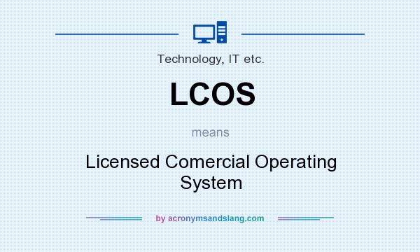 What does LCOS mean? It stands for Licensed Comercial Operating System