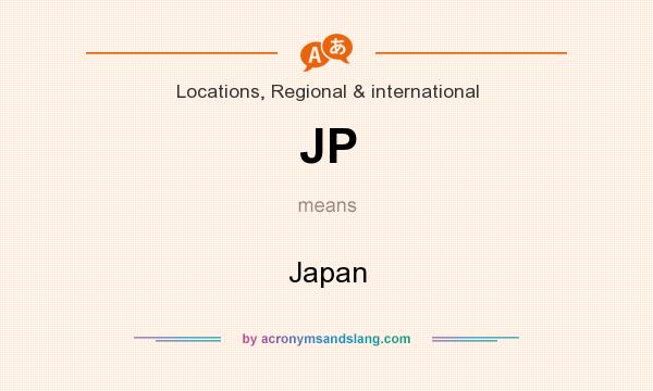 What does JP mean? It stands for Japan