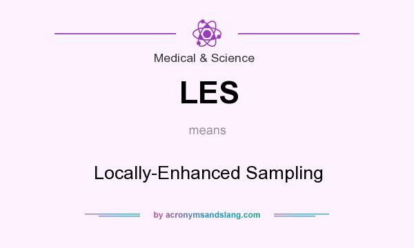 What does LES mean? It stands for Locally-Enhanced Sampling