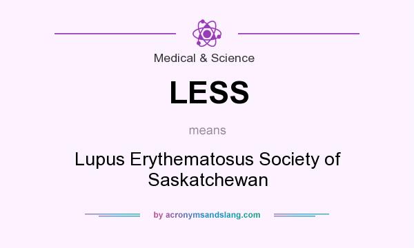 What does LESS mean? It stands for Lupus Erythematosus Society of Saskatchewan