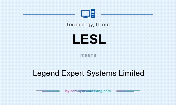 What does LESL mean? It stands for Legend Expert Systems Limited