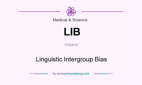 What does LIB mean? It stands for Linguistic Intergroup Bias