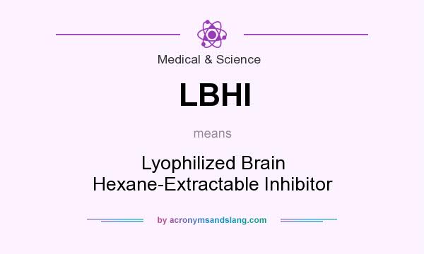 What does LBHI mean? It stands for Lyophilized Brain Hexane-Extractable Inhibitor