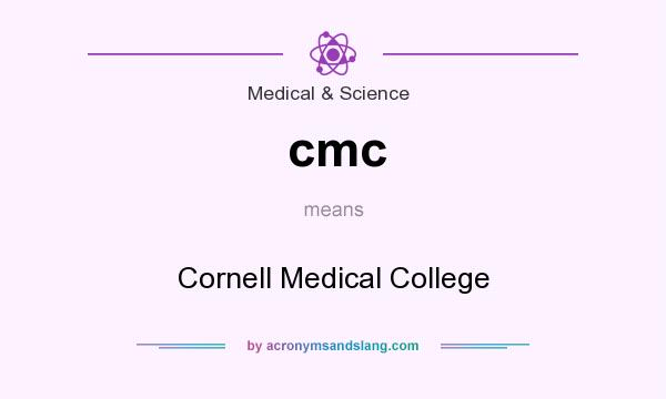 What does cmc mean? It stands for Cornell Medical College