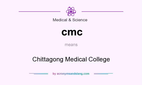 What does cmc mean? It stands for Chittagong Medical College