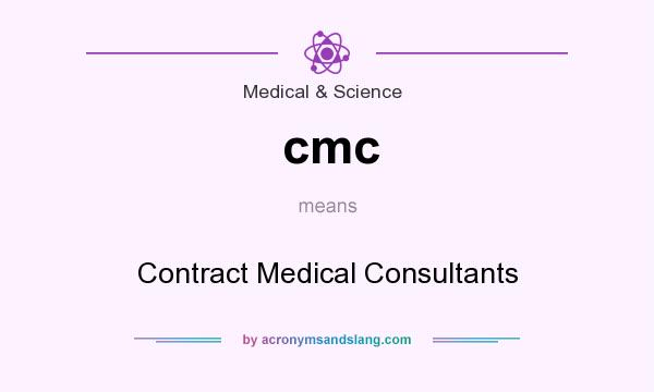What does cmc mean? It stands for Contract Medical Consultants