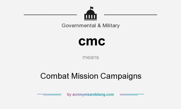 What does cmc mean? It stands for Combat Mission Campaigns