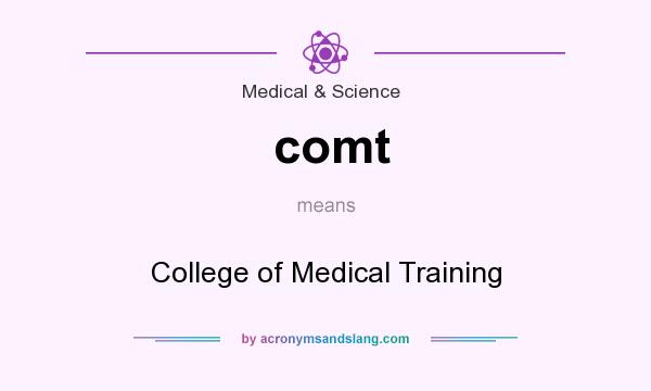 What does comt mean? It stands for College of Medical Training