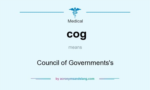 What does cog mean? It stands for Council of Governments`s