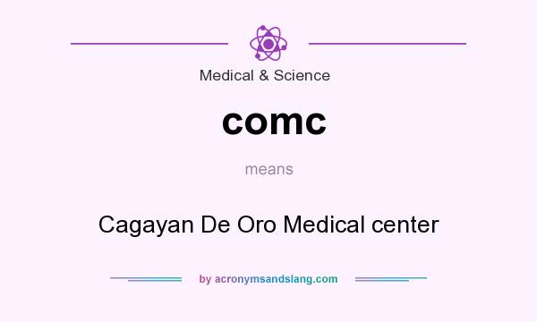 What does comc mean? It stands for Cagayan De Oro Medical center