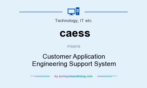 What does caess mean? It stands for Customer Application Engineering Support System