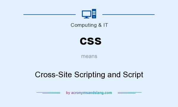 What does css mean? It stands for Cross-Site Scripting and Script